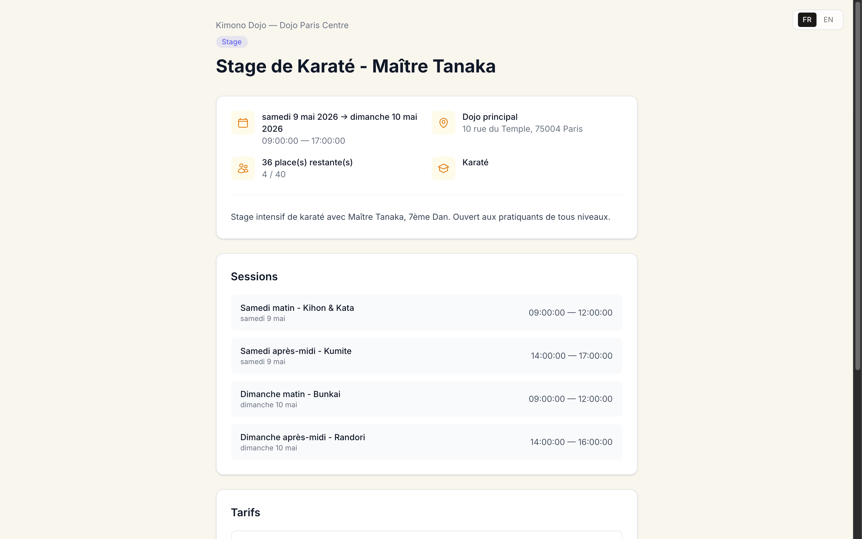 Events & registrations